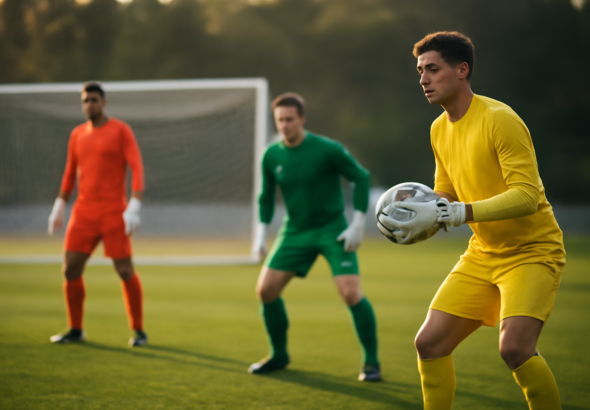 Tiga kiper dengan posisi dan gaya bermain berbeda di lapangan hijau